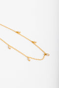 Pulsera de plata .925 bañada en oro 18K Mini zirconias