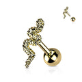 Piercing Dorado Serpiente Amartillada