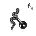 Piercing Negro Serpiente Amartillada