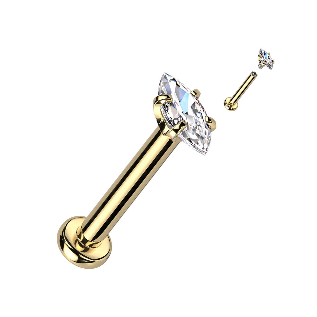 Piercing Dorado Mini Marquesa 8 mm