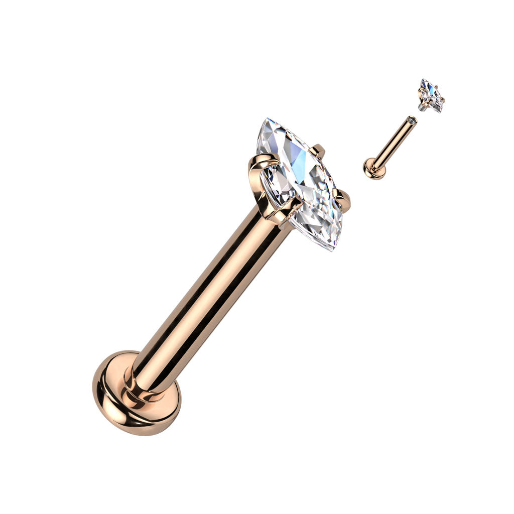 Piercing Rosado Mini Marquesa 8 mm