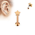 Piercing Rosado Mini Estrella 8 mm