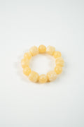 Pulsera de acrílico de cuentas Ajustable amarilla