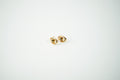 Aretes acero inoxidable WATERPROOF dorados de nudo
