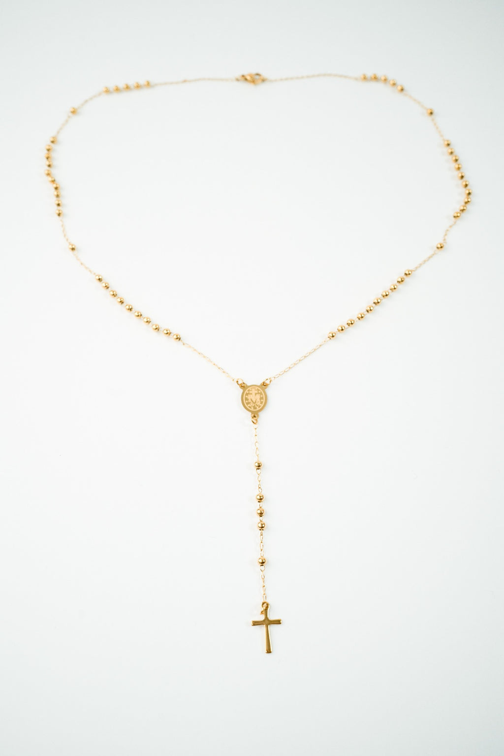 Rosario acero inoxidable WATERPROOF dorado