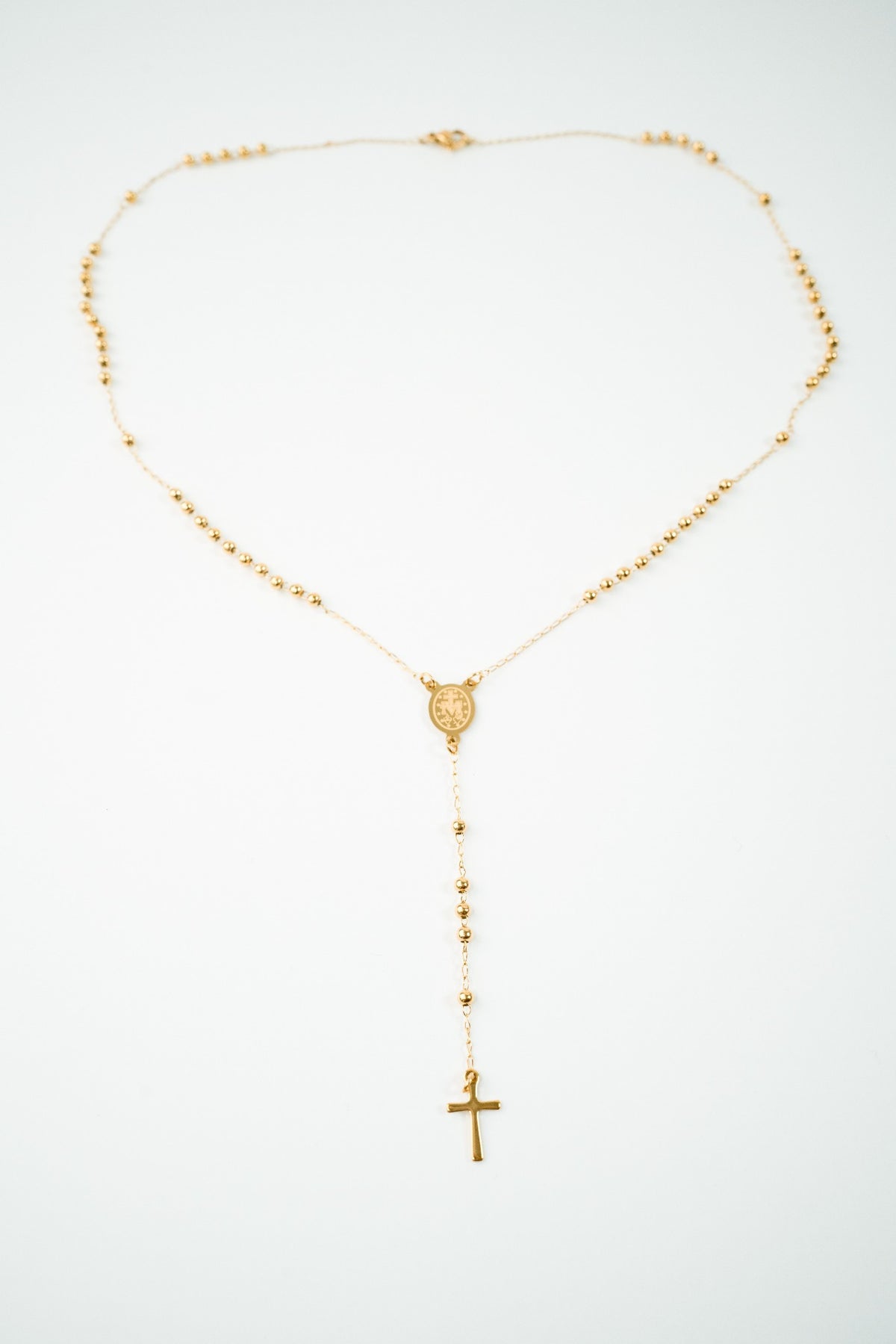 Rosario acero inoxidable WATERPROOF dorado