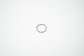 Anillo acero inoxidable WATERPROOF bolitas plateadas lisas
