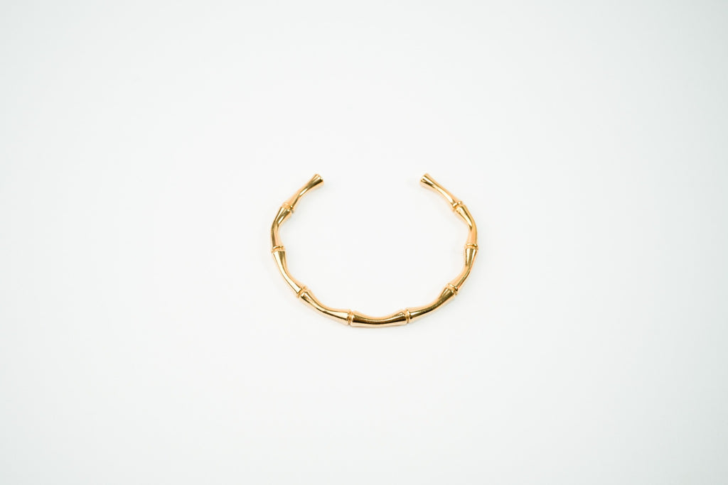 Pulsera acero inoxidable WATERPROOF dorada tipo huesito ajustable