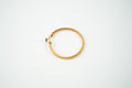Pulsera acero inoxidable WATERPROOF dorada churro con corazon plateado