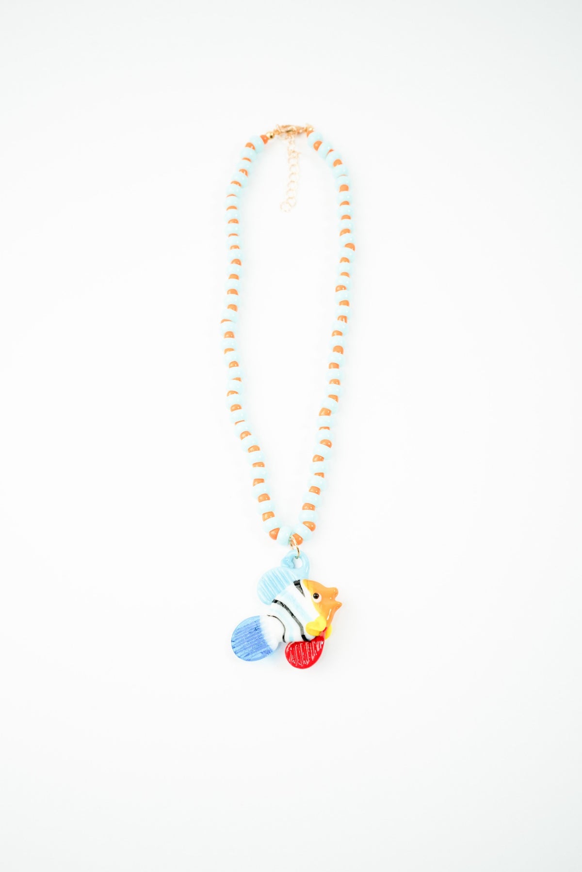 Collar vidrio soplado pez