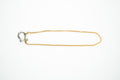 Cadena acero inoxidable WATERPROOF tipo omega dorada con plateada
