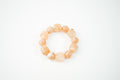 Pulsera de acrílico de cuentas Ajustable crema