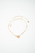 Cadena  acero inoxidable WATERPROOF para charms broche clip dorada