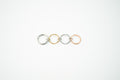 Anillo acero inoxidable WATERPROOF set cuatro colores