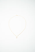 Cadena plata con año de oro 18k cruz zirconias dorada