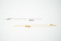 Inicial baño de oro 18k para collar o pulsera plateada zirconia