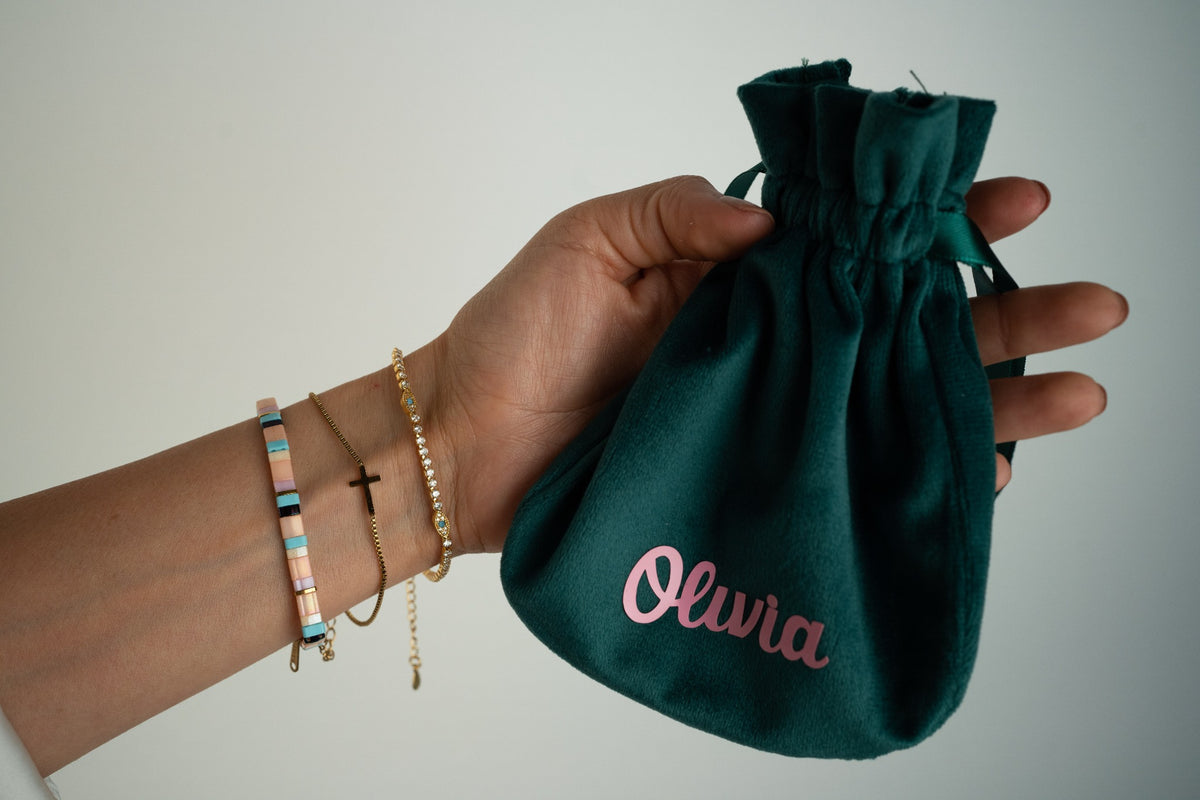 Pulsera chaquiras colores pastel