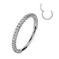 Piercing Titanio Aro Triple con Zirconias